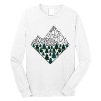 Mountains Trekking Nature Hiking Camping Outdoor Hiker Gift Long Sleeve Shirt