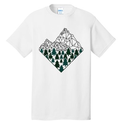 Mountains Trekking Nature Hiking Camping Outdoor Hiker Gift Tall T-Shirt