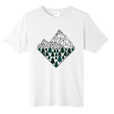 Mountains Trekking Nature Hiking Camping Outdoor Hiker Gift Tall Fusion ChromaSoft Performance T-Shirt