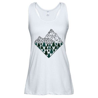 Mountains Trekking Nature Hiking Camping Outdoor Hiker Gift Ladies Essential Flowy Tank