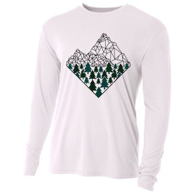 Mountains Trekking Nature Hiking Camping Outdoor Hiker Gift Cooling Performance Long Sleeve Crew