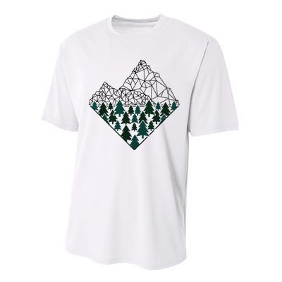 Mountains Trekking Nature Hiking Camping Outdoor Hiker Gift Performance Sprint T-Shirt