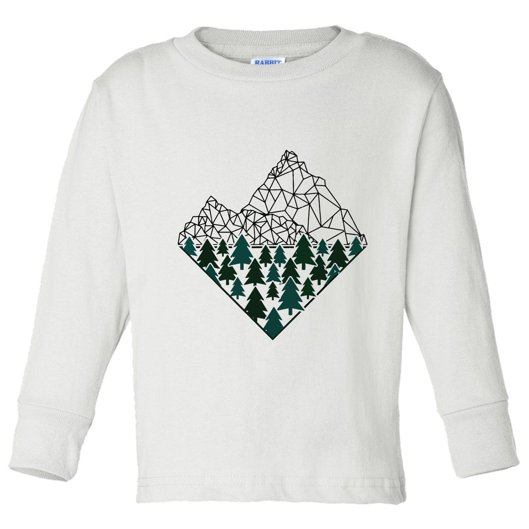 Mountains Trekking Nature Hiking Camping Outdoor Hiker Gift Toddler Long Sleeve Shirt