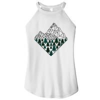 Mountains Trekking Nature Hiking Camping Outdoor Hiker Gift Women’s Perfect Tri Rocker Tank