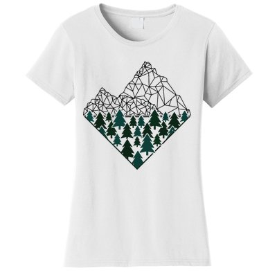 Mountains Trekking Nature Hiking Camping Outdoor Hiker Gift Women's T-Shirt