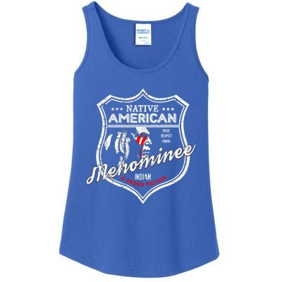 Menominee Tribe Native American Indian Strong Pride Badge Gift Ladies Essential Tank