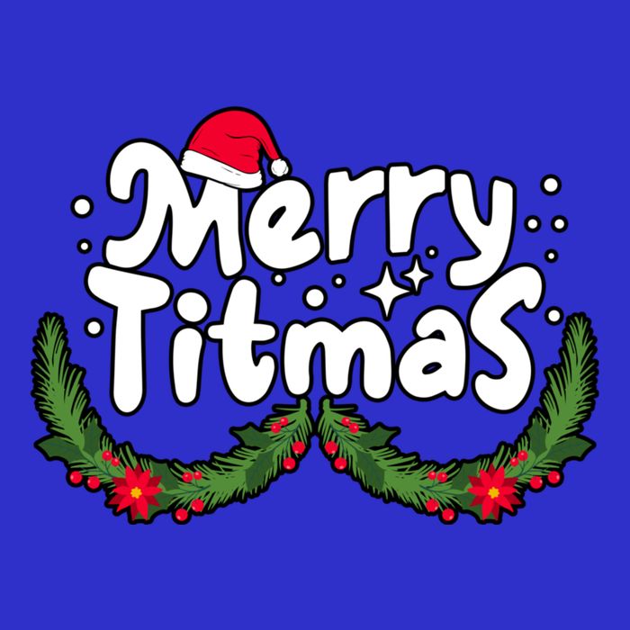 Merry Titmas Naughty Christmas Xmas 16 in Basic Backpack