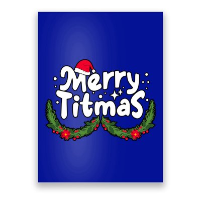 Merry Titmas Naughty Christmas Xmas Poster