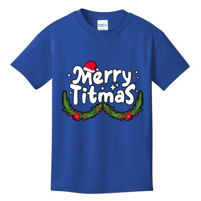 Merry Titmas Naughty Christmas Xmas Kids T-Shirt