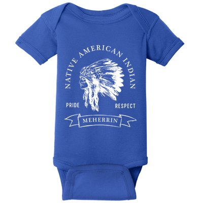 Meherrin Tribe Native American Indian Pride Respect Vintage Great Gift Baby Bodysuit