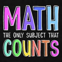 Math The Only Subject That Counts Happy 100 Days Of School Ladies PosiCharge Tri-Blend Wicking Tank