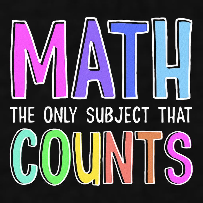 Math The Only Subject That Counts Happy 100 Days Of School Ladies PosiCharge Tri-Blend Wicking Tank