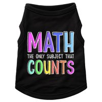 Math The Only Subject That Counts Happy 100 Days Of School Doggie Tank