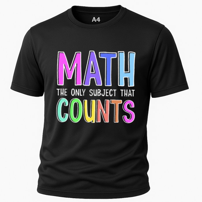 Math The Only Subject That Counts Happy 100 Days Of School Performance Shirt