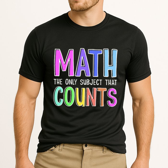 Math The Only Subject That Counts Happy 100 Days Of School Performance Shirt