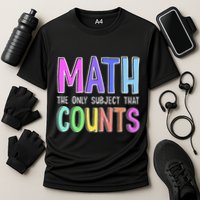 Math The Only Subject That Counts Happy 100 Days Of School Performance Shirt