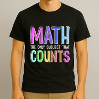 Math The Only Subject That Counts Happy 100 Days Of School T-Shirt