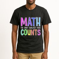 Math The Only Subject That Counts Happy 100 Days Of School Tall T-Shirt