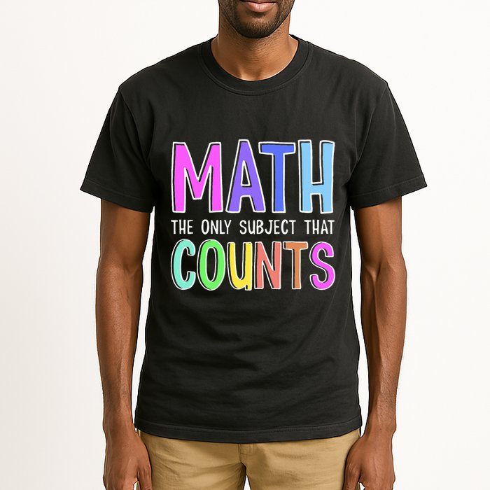 Math The Only Subject That Counts Happy 100 Days Of School Tall T-Shirt