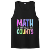Math The Only Subject That Counts Happy 100 Days Of School PosiCharge Competitor Tank