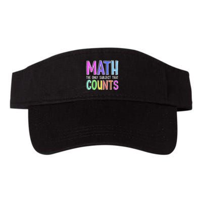 Math The Only Subject That Counts Happy 100 Days Of School Visor