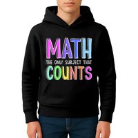Math The Only Subject That Counts Happy 100 Days Of School Kids Hoodie