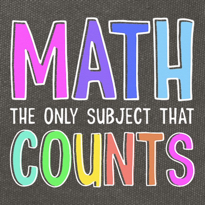 Math The Only Subject That Counts Happy 100 Days Of School Cotton Canvas Backpack