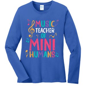 Music Teacher Of Mini Hu Back To School Meaningful Gift Ladies Long Sleeve Shirt