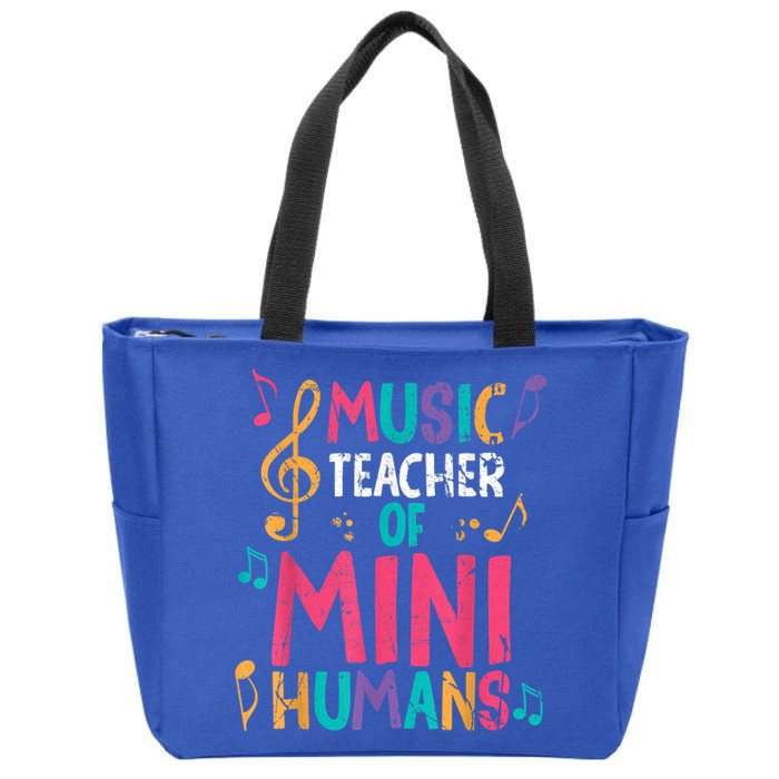 Music Teacher Of Mini Hu Back To School Meaningful Gift Zip Tote Bag