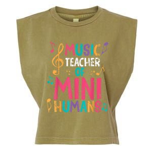 Music Teacher Of Mini Hu Back To School Meaningful Gift Garment-Dyed Women's Muscle Tee