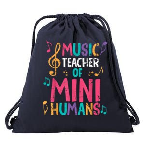 Music Teacher Of Mini Hu Back To School Meaningful Gift Drawstring Bag