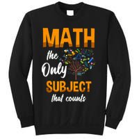 Math The Only Subject That Counts Mathematician Subject Sweatshirt
