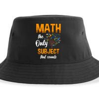 Math The Only Subject That Counts Mathematician Subject Sustainable Bucket Hat