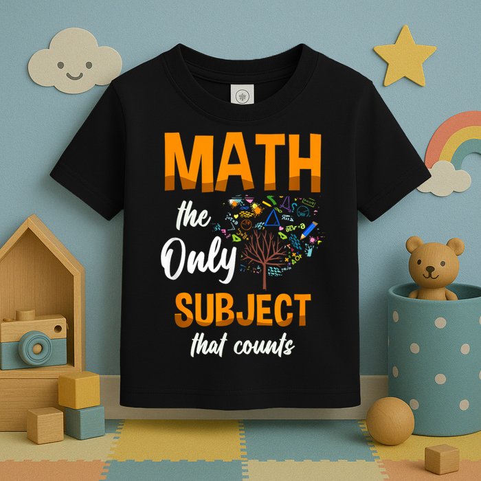 Math The Only Subject That Counts Mathematician Subject Toddler T-Shirt