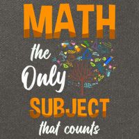 Math The Only Subject That Counts Mathematician Subject Cotton Canvas Backpack