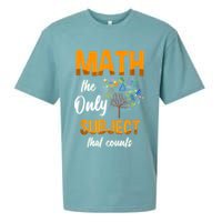 Math The Only Subject That Counts Mathematician Subject Sueded Cloud Jersey T-Shirt