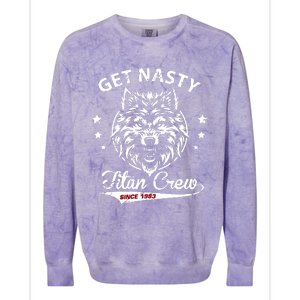 Mike Titan Ohearn Wearing Get Nasty Titan Colorblast Crewneck Sweatshirt