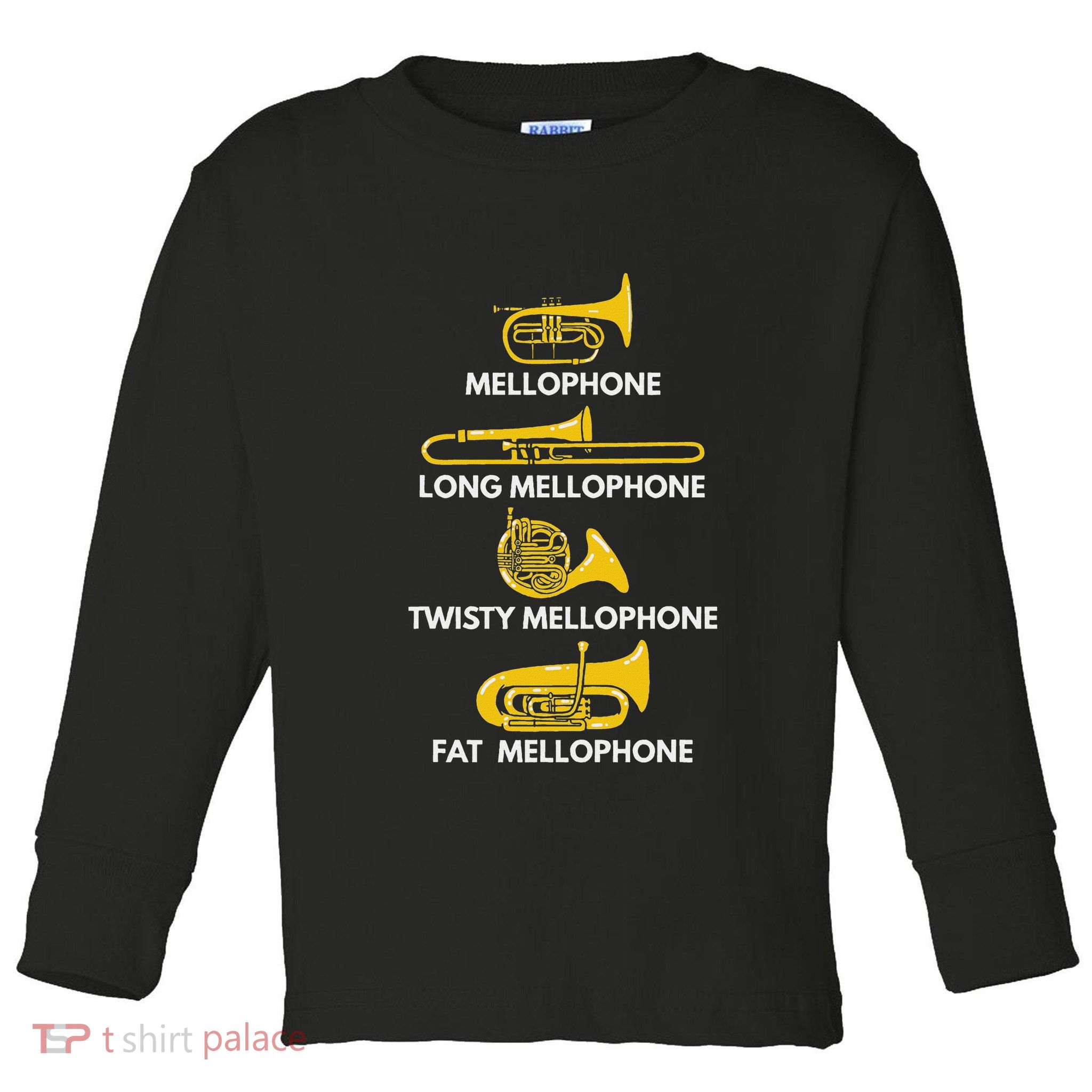 Mellophone Types Of Mellophone Instrument Gift Marching Band Toddler Long Sleeve Shirt