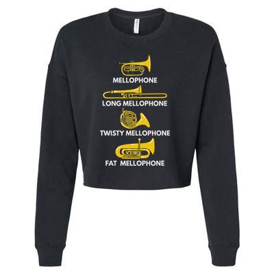 Mellophone Types Of Mellophone Instrument Gift Marching Band Cropped Pullover Crew