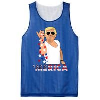 Merica Trump Outfits Glasses Firework 4th Of July Don Drunk Gift Mesh Reversible Basketball Jersey Tank