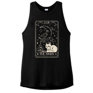 Moon Tarot Oversized Mystical Ladies PosiCharge Tri-Blend Wicking Tank