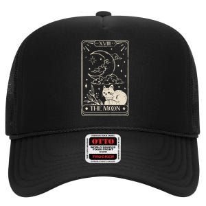 Moon Tarot Oversized Mystical High Crown Mesh Back Trucker Hat