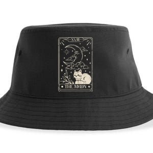 Moon Tarot Oversized Mystical Sustainable Bucket Hat