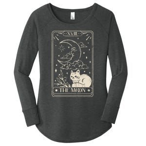 Moon Tarot Oversized Mystical Women's Perfect Tri Tunic Long Sleeve Shirt