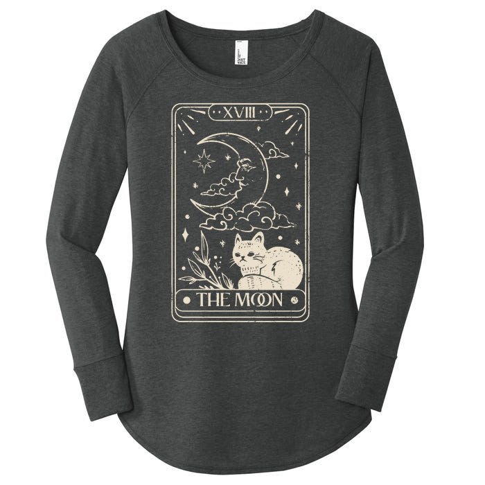 Moon Tarot Oversized Mystical Women's Perfect Tri Tunic Long Sleeve Shirt