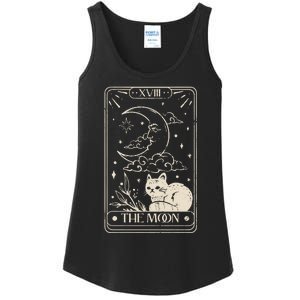 Moon Tarot Oversized Mystical Ladies Essential Tank