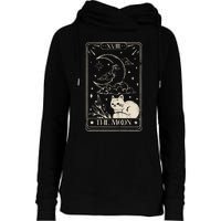 Moon Tarot Oversized Mystical Womens Funnel Neck Pullover Hood