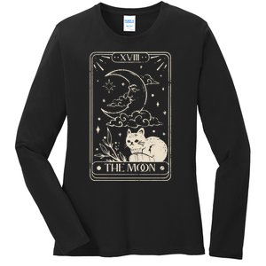 Moon Tarot Oversized Mystical Ladies Long Sleeve Shirt