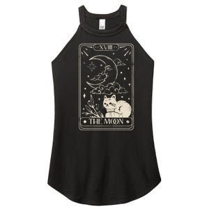 Moon Tarot Oversized Mystical Women's Perfect Tri Rocker Tank