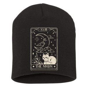 Moon Tarot Oversized Mystical Short Acrylic Beanie